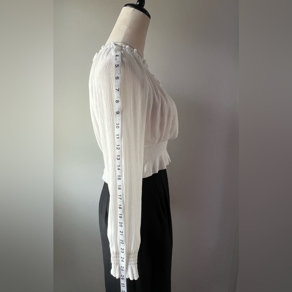 H&M White Boho Top - Picture 4 of 8